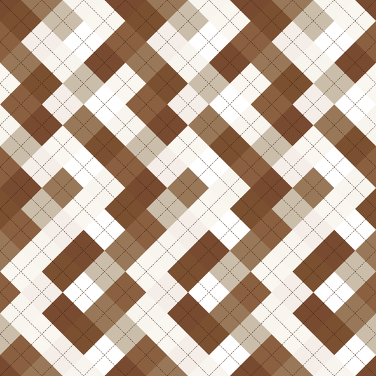 Seamless pattern tile — almond milk argyle