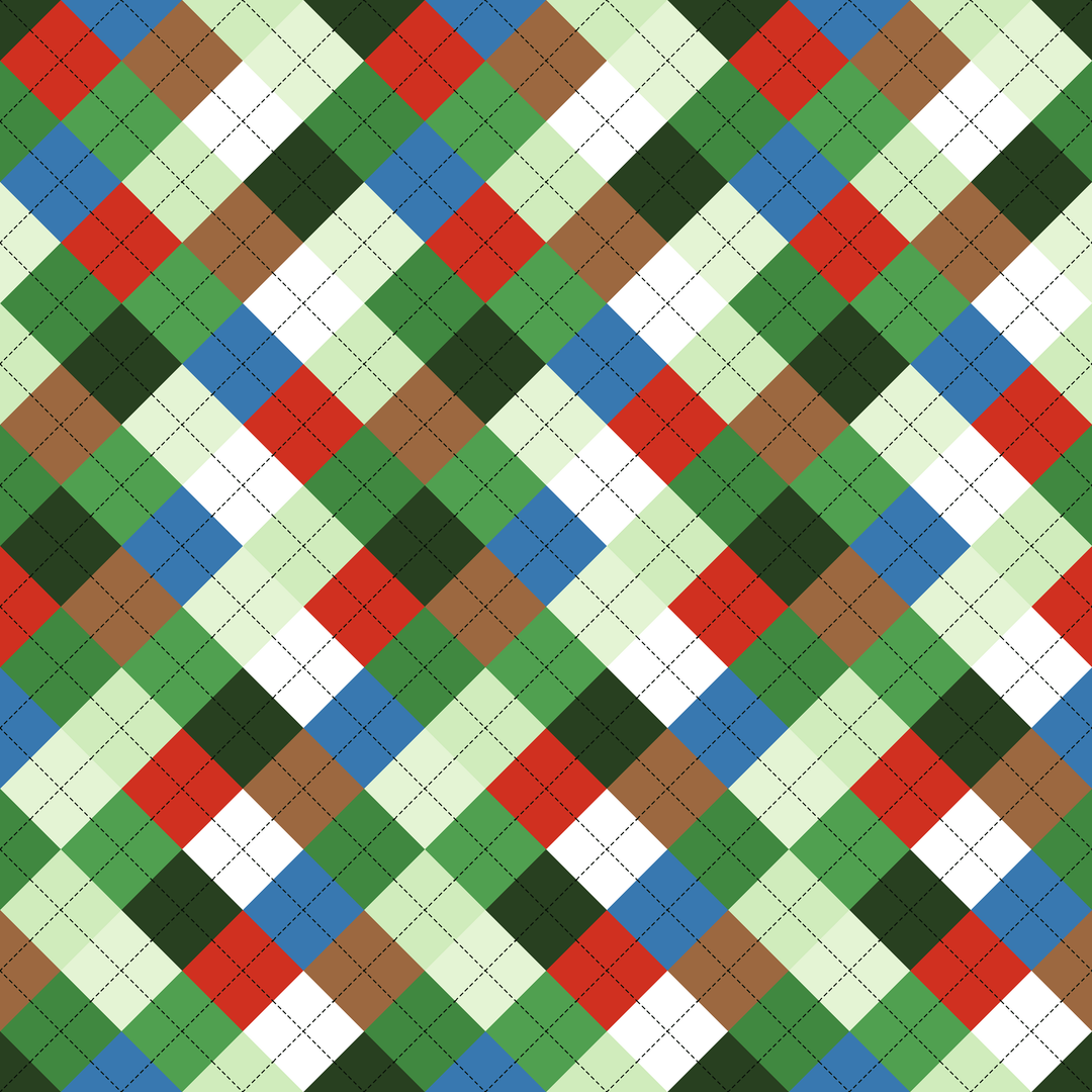 Seamless pattern tile — amazon basin argyle