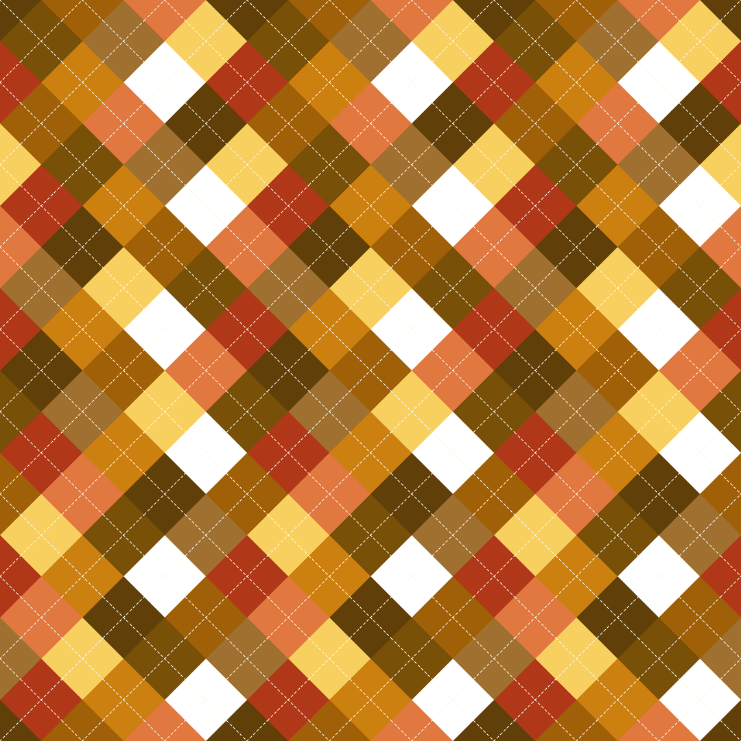 Seamless pattern tile — amber argyle