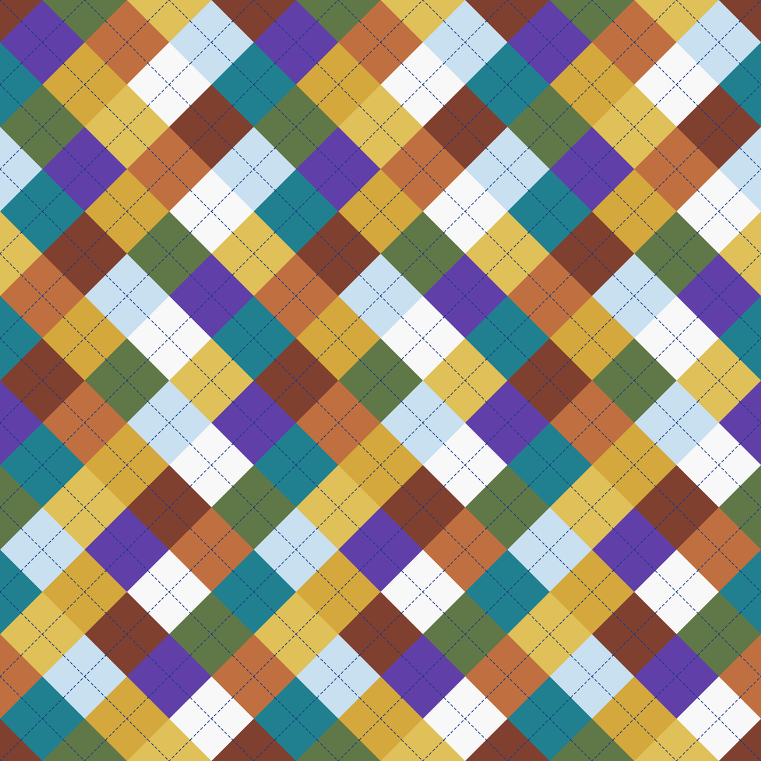 Seamless pattern tile — america the beautiful landscape argyle