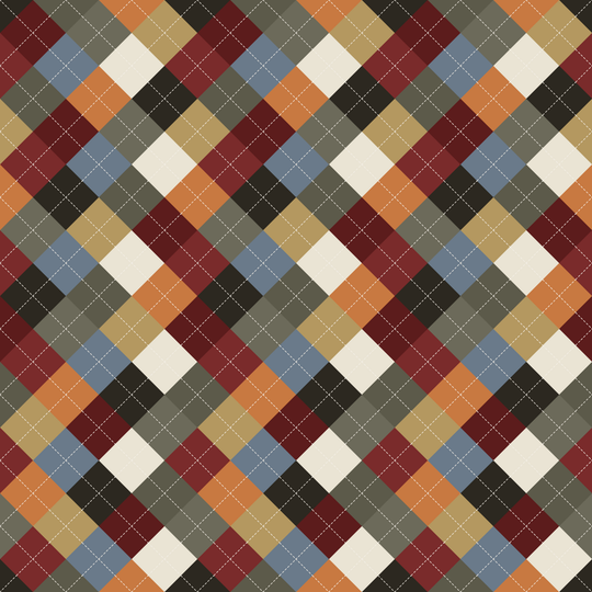 Seamless pattern tile — ancient prophecy argyle