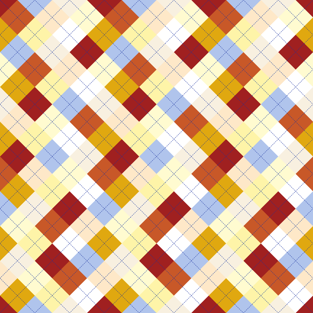 Seamless pattern tile — andalusian sun argyle