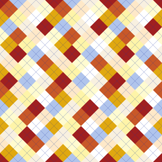 Seamless pattern tile — andalusian sun argyle