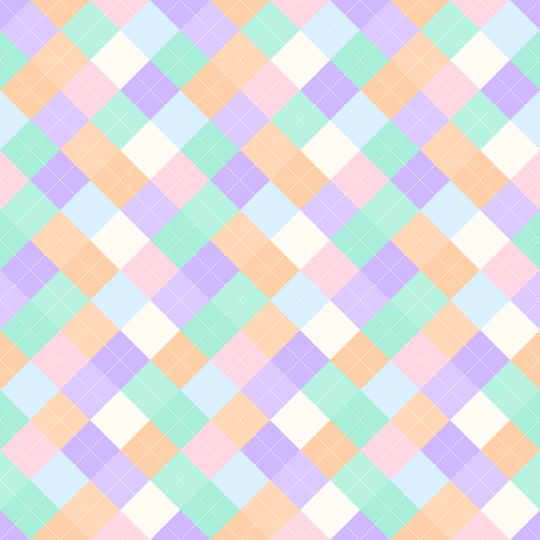 Seamless pattern tile — anime pastel argyle