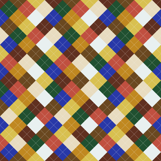 Seamless pattern tile — apothecary shelf argyle