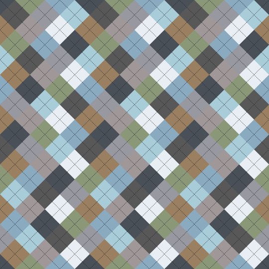 Seamless pattern tile — arctic tundra argyle