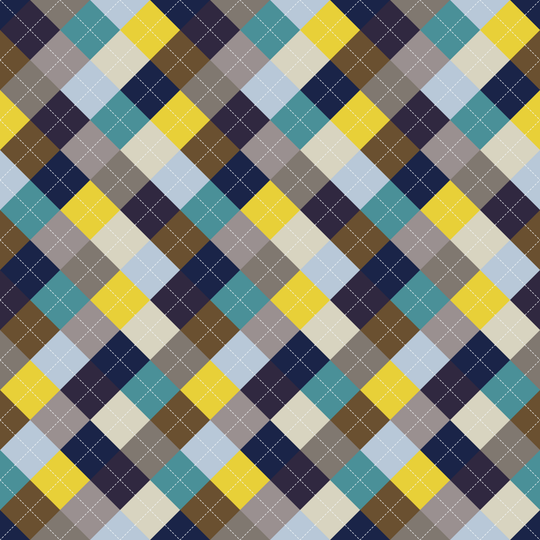 Seamless pattern tile — arctic wildflower bloom argyle