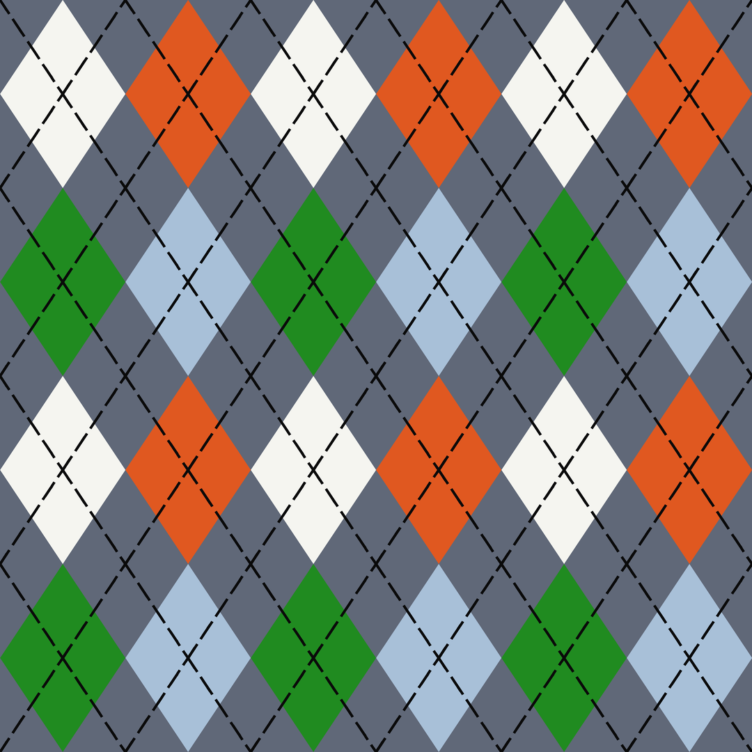 Seamless pattern tile — avant garde classic argyle