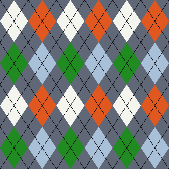 Seamless pattern tile — avant garde classic argyle