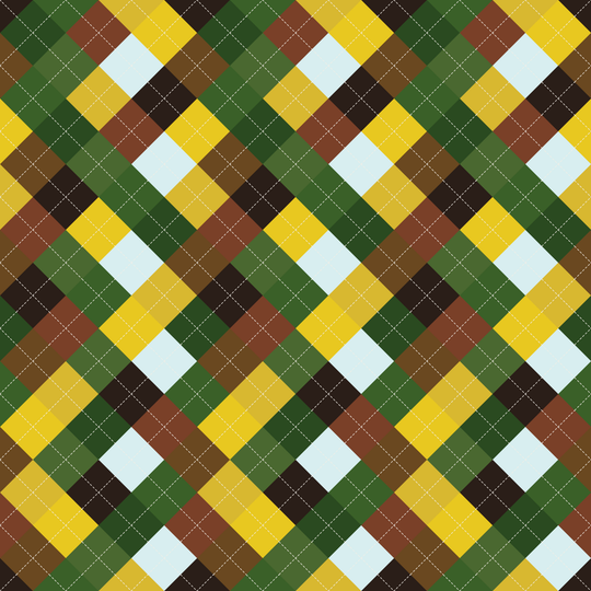 Seamless pattern tile — barefoot dewy grass argyle