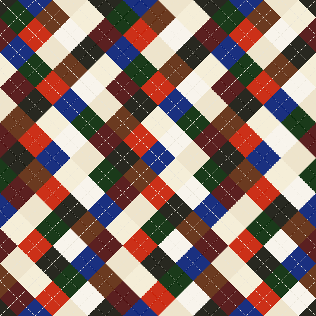 Seamless pattern tile — baroque argyle