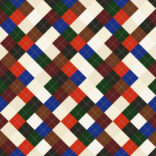 Seamless pattern tile — baroque argyle