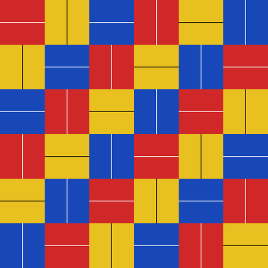 Seamless pattern tile — bauhaus basketweave