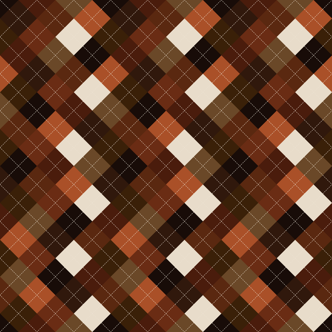 Seamless pattern tile — bitter chocolate argyle
