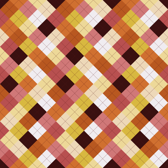 Seamless pattern tile — bittersweet argyle