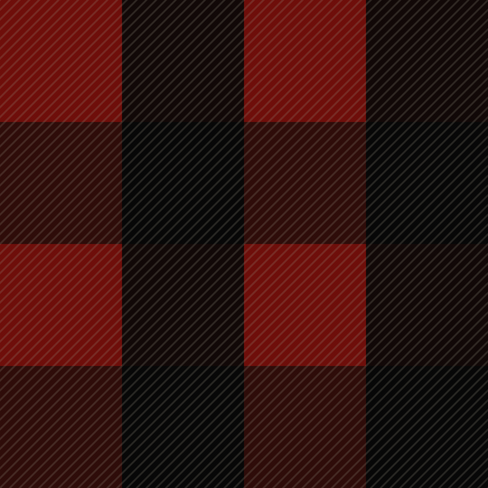 Seamless pattern tile — black crimson ranch plaid