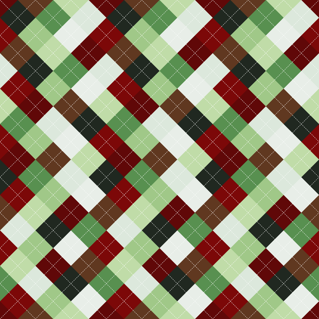 Seamless pattern tile — black forest argyle