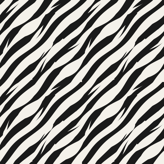 Seamless pattern tile — black ivory zebra