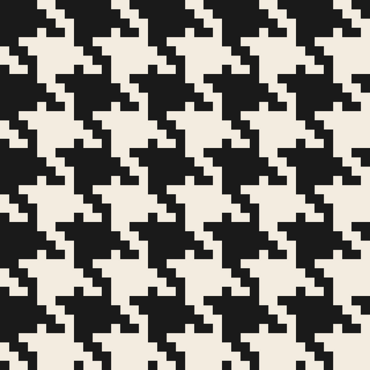 Seamless pattern tile — black linen micro houndstooth