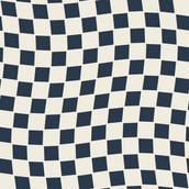 Charcoal Cream Wavy Checker Seamless Pattern Pack