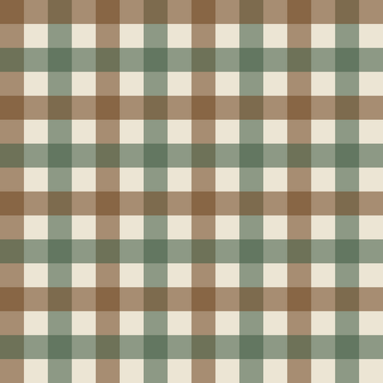 Seamless pattern tile — coffee pine gun club check