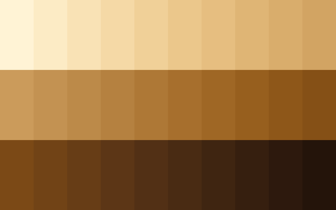 Ochre Field color palette — main preview