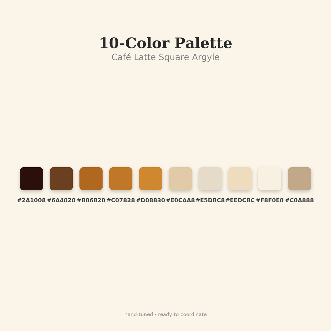 Cafe Latte Argyle seamless pattern — preview image 2 of 10