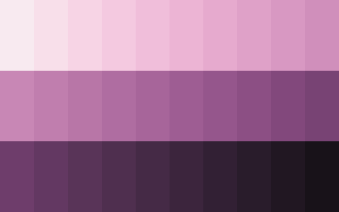 Aubergine Dusk color palette — main preview