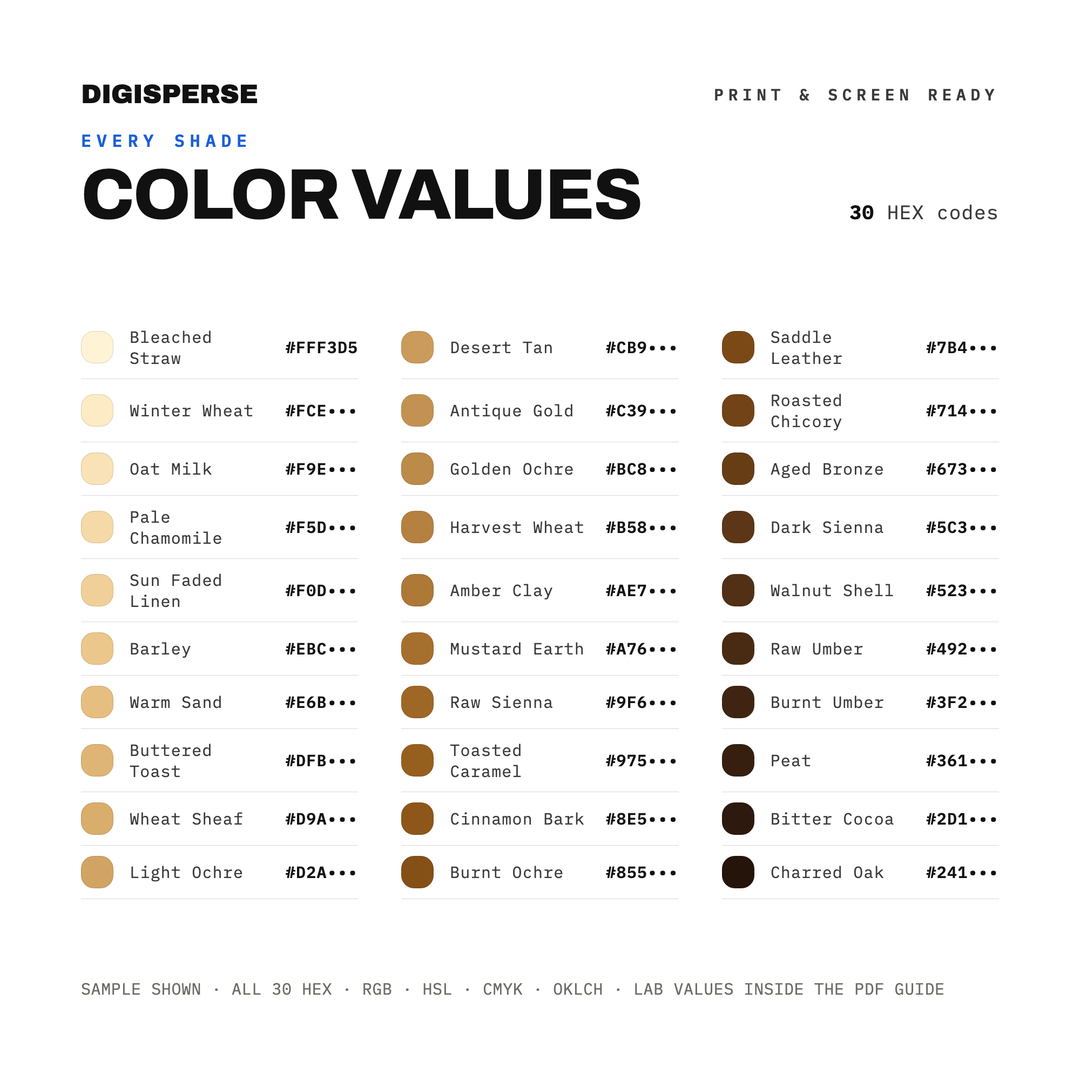 Ochre Field color palette — preview image 6 of 23