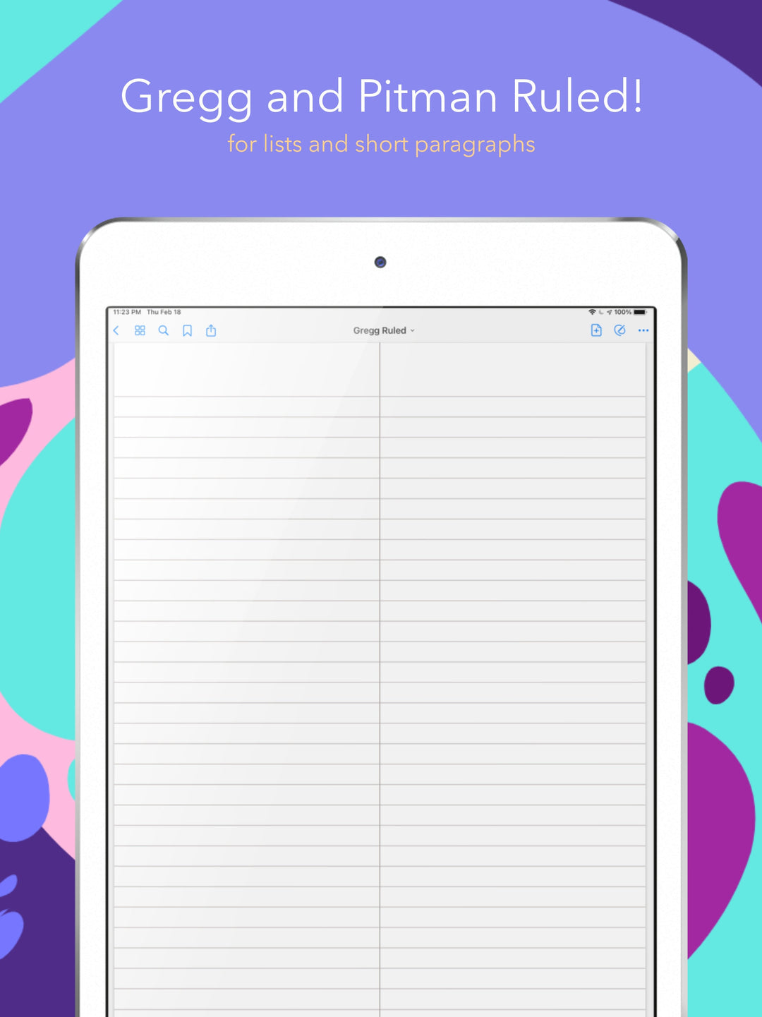 6 Portrait Lined/Ruled Notepapers (Single Page PDFs)