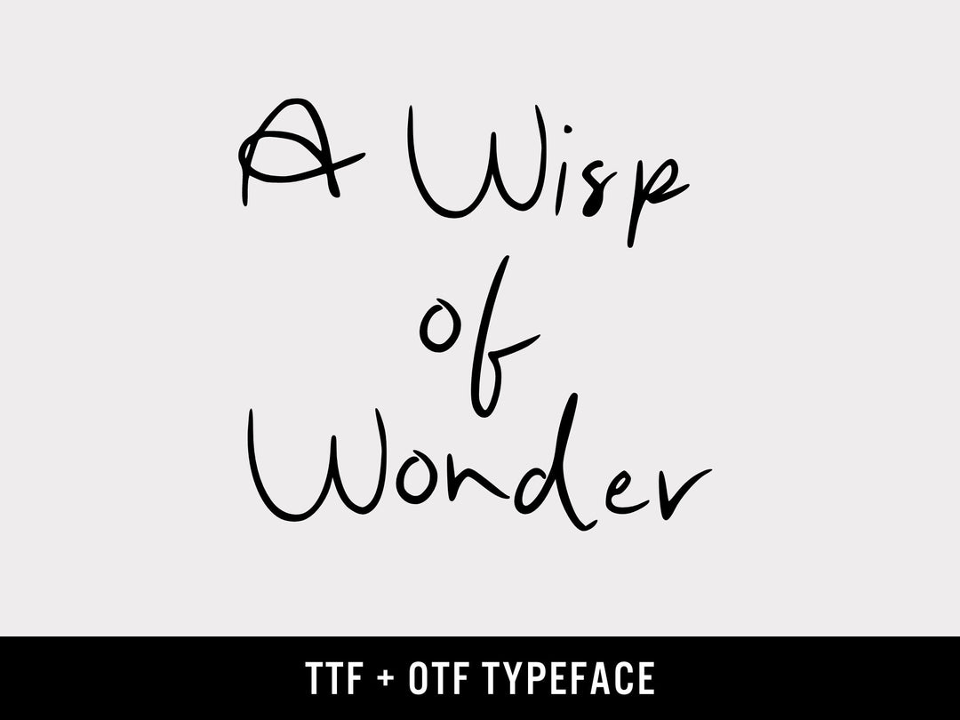 Whimsical Fantasy Font OTF TTF | Fairytale Wedding Calligraphy Style | Cricut Silhouette Download