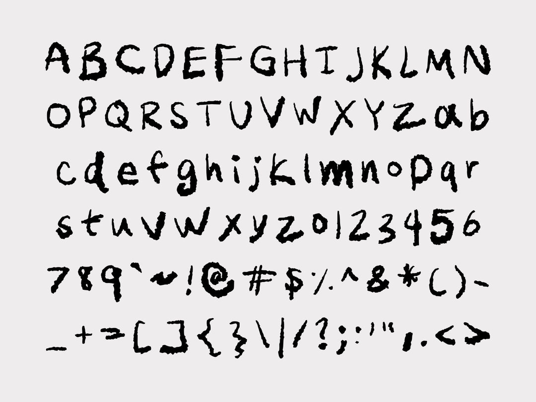 Ransom Note Font OTF TTF | Horror Halloween Messy Cut Paste Letters | Cricut Silhouette | Digital Download