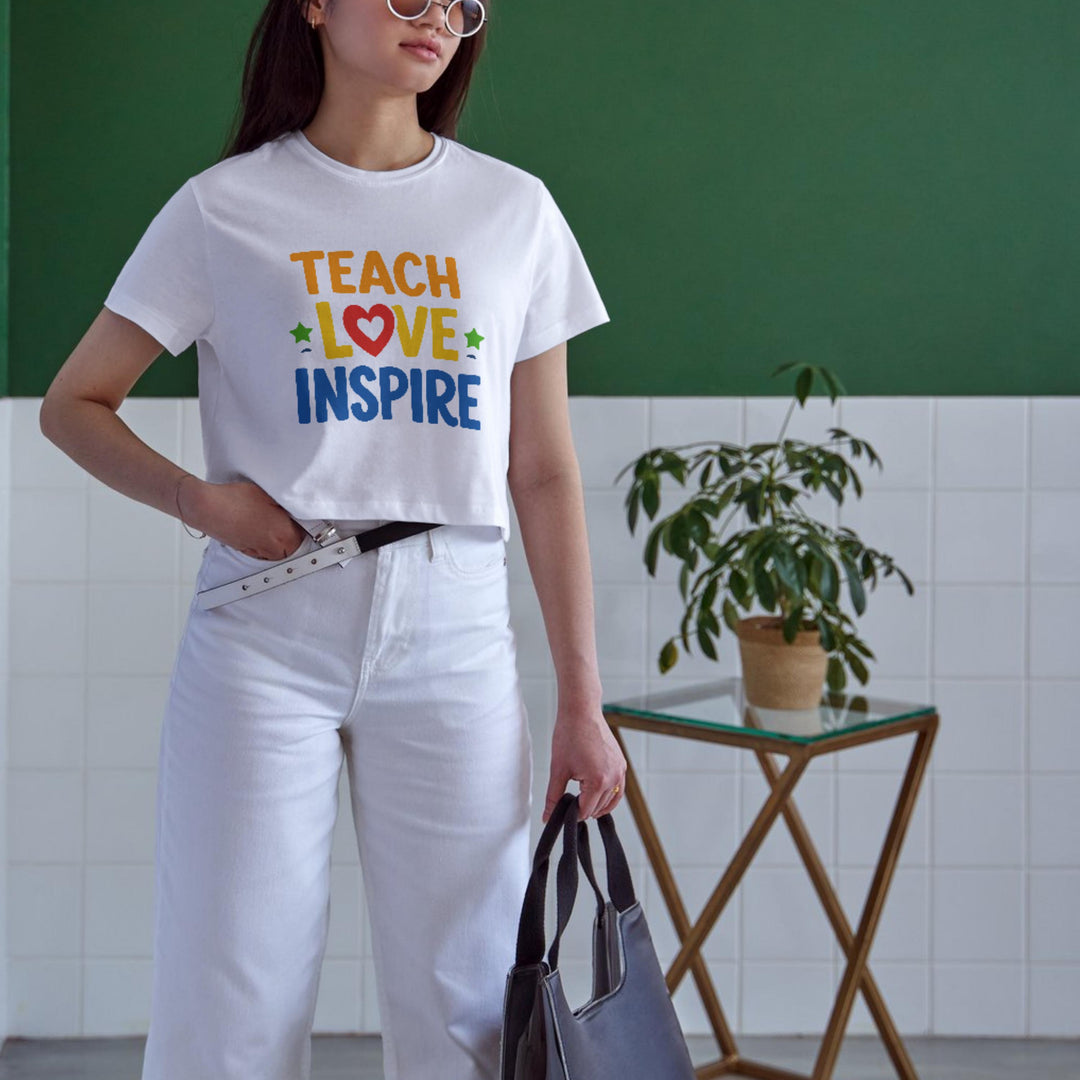 Teach Love Inspire SVG PNG | Teacher Quote Cut File (Digital Download)