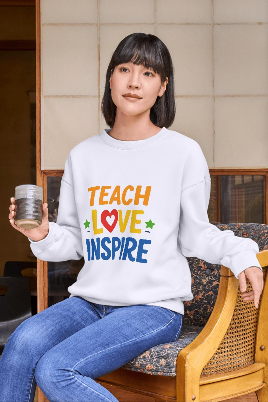 Teach Love Inspire SVG PNG | Teacher Quote Cut File (Digital Download)