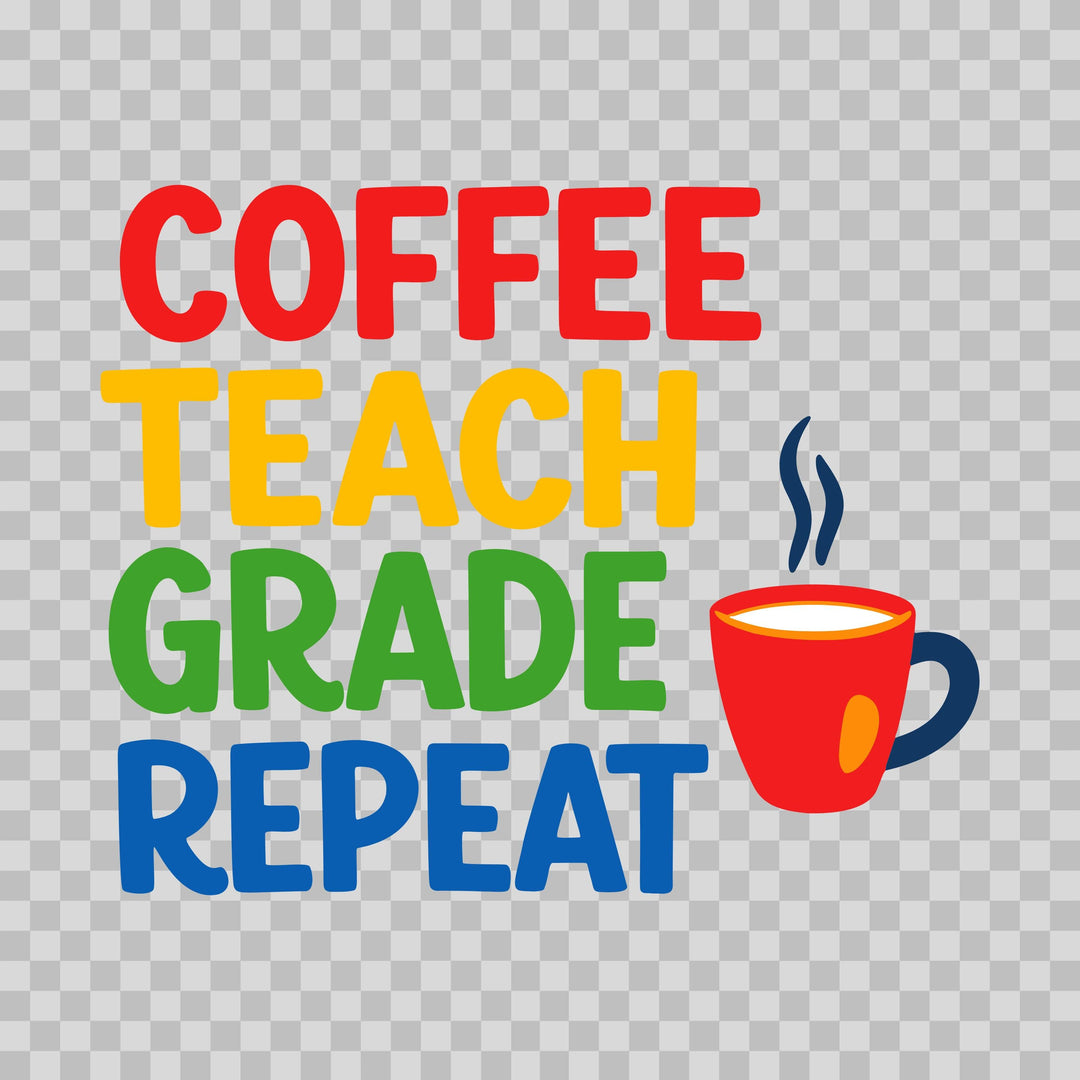 Teacher SVG Bundle | 9 Colorful Teacher Sayings 12 Formats | Cricut Silhouette Digital Download