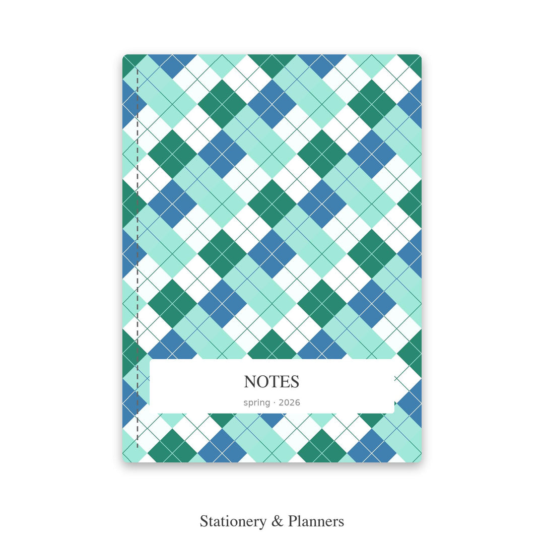 Aquamarine Argyle Digital Paper for Coastal Craft Projects, Seamless Teal Diamond Check for Fabric Printing and Scrapbooking