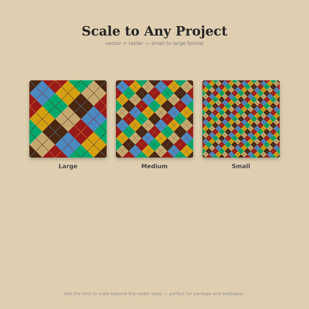 Aztec Argyle Seamless Pattern | Multi-Color Aztec Empire Argyle | .png .jpg .svg .pdf .pat | Digital Paper | Fabric & Surface Design