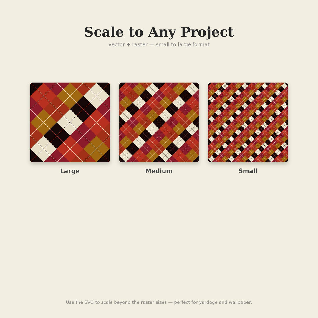 Balsamic Argyle Seamless Pattern | Multi-Color Balsamic Argyle | .png .jpg .svg .pdf .pat | Digital Paper | Fabric & Surface Design