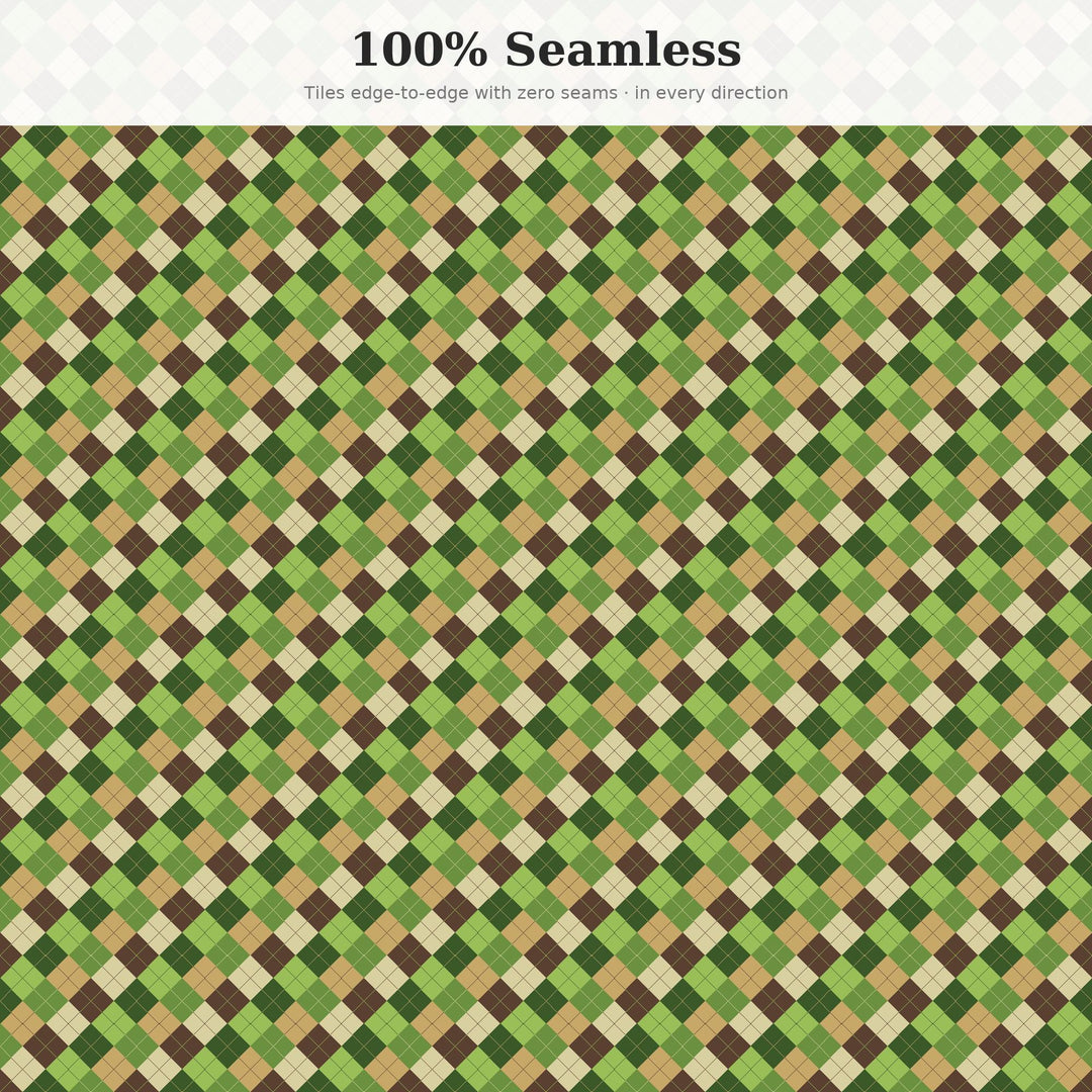 Bamboo Argyle Seamless Pattern | Multi-Color Bamboo Grove Argyle | .png .jpg .svg .pdf .pat | Digital Paper | Fabric & Surface Design