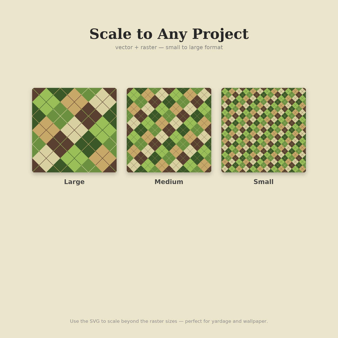 Bamboo Argyle Seamless Pattern | Multi-Color Bamboo Grove Argyle | .png .jpg .svg .pdf .pat | Digital Paper | Fabric & Surface Design