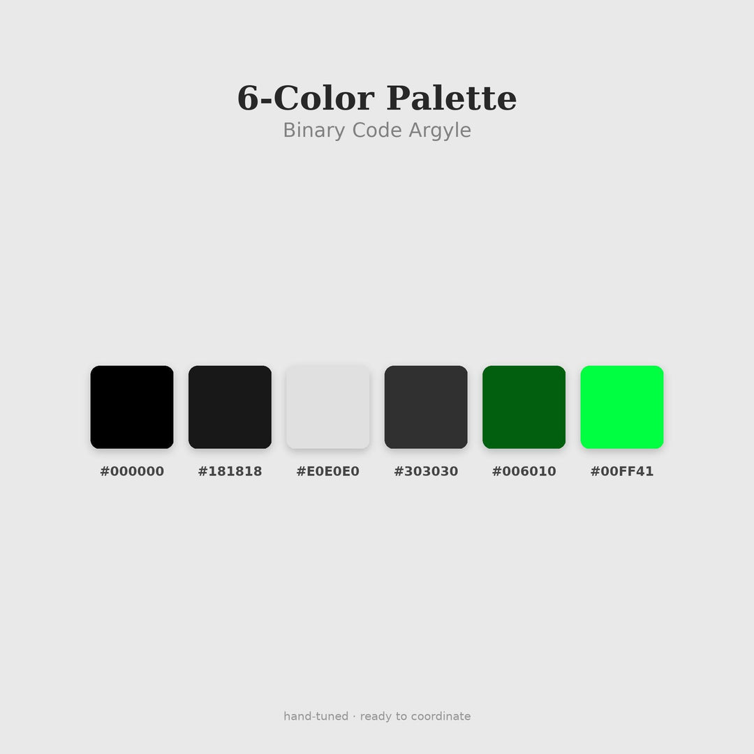 Binary Code Argyle Seamless Pattern | Multi-Color Digital Paper (svg, png, jpg, pdf, pat)