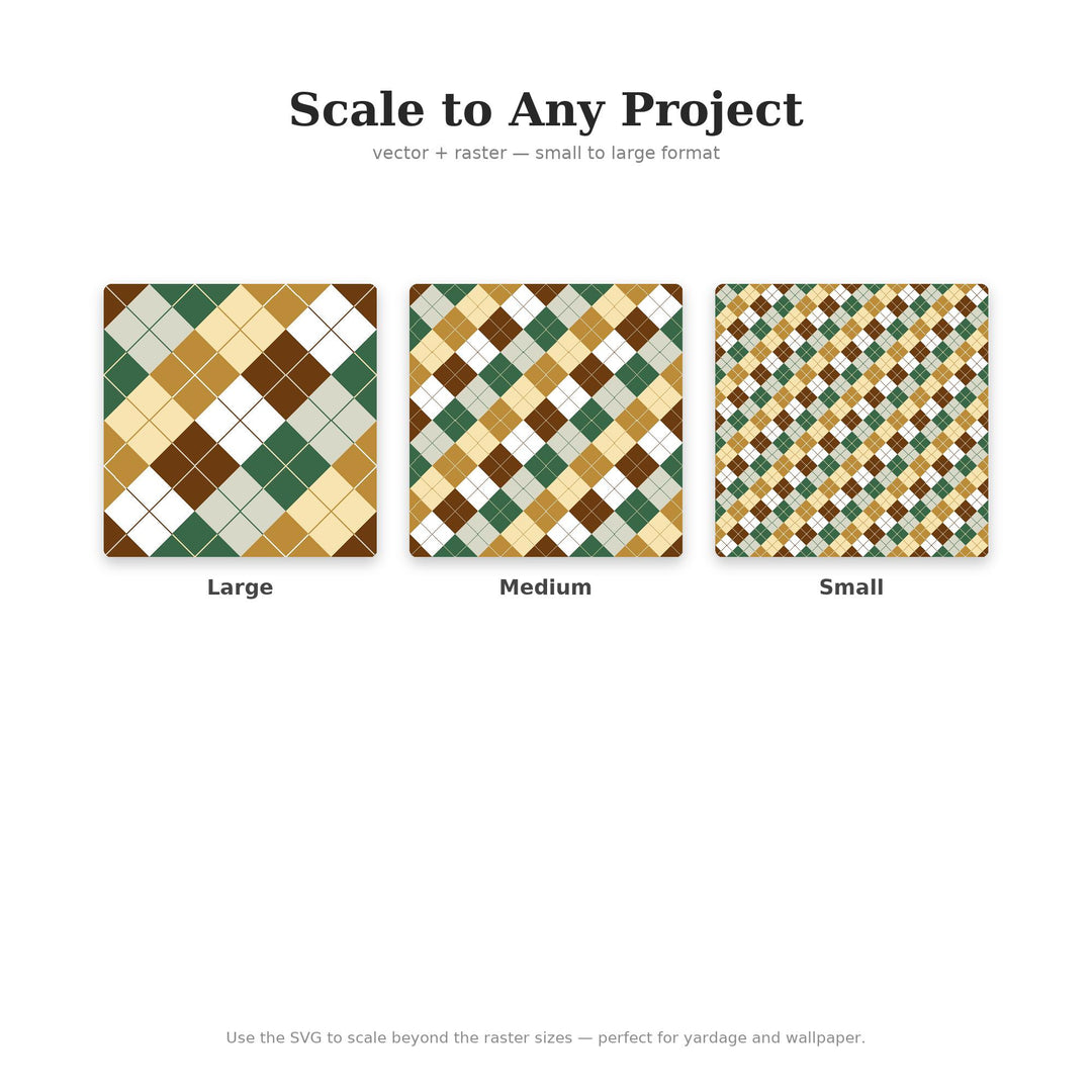 Bronze Argyle Seamless Pattern | Multi-Color Bronze Age Argyle | .png .jpg .svg .pdf .pat | Digital Paper | Fabric & Surface Design