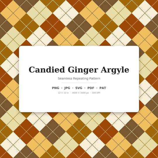 Candied Argyle Seamless Pattern | Multi-Color Candied Ginger Argyle | .png .jpg .svg .pdf .pat | Digital Paper | Fabric & Surface Design
