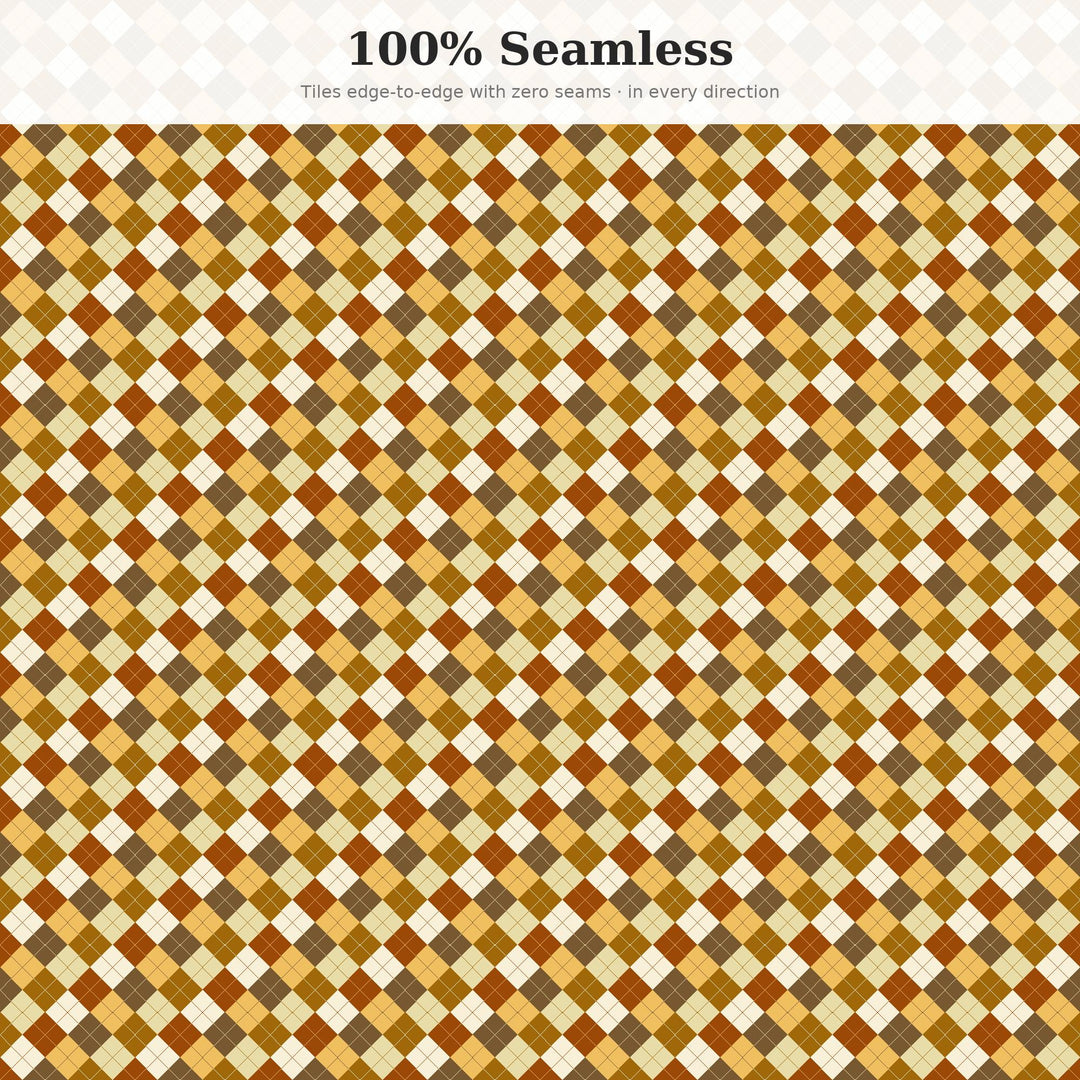 Candied Argyle Seamless Pattern | Multi-Color Candied Ginger Argyle | .png .jpg .svg .pdf .pat | Digital Paper | Fabric & Surface Design
