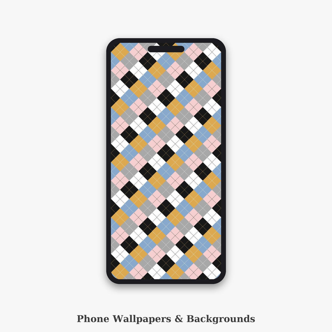 Cassette Argyle Seamless Pattern | Multi-Color Cassette Tape Argyle | .png .jpg .svg .pdf .pat | Digital Paper | Fabric & Surface Design
