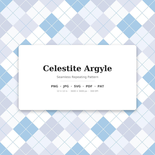 Celestite Argyle Seamless Pattern | Multi-Color Celestite Argyle | .png .jpg .svg .pdf .pat | Digital Paper | Fabric & Surface Design