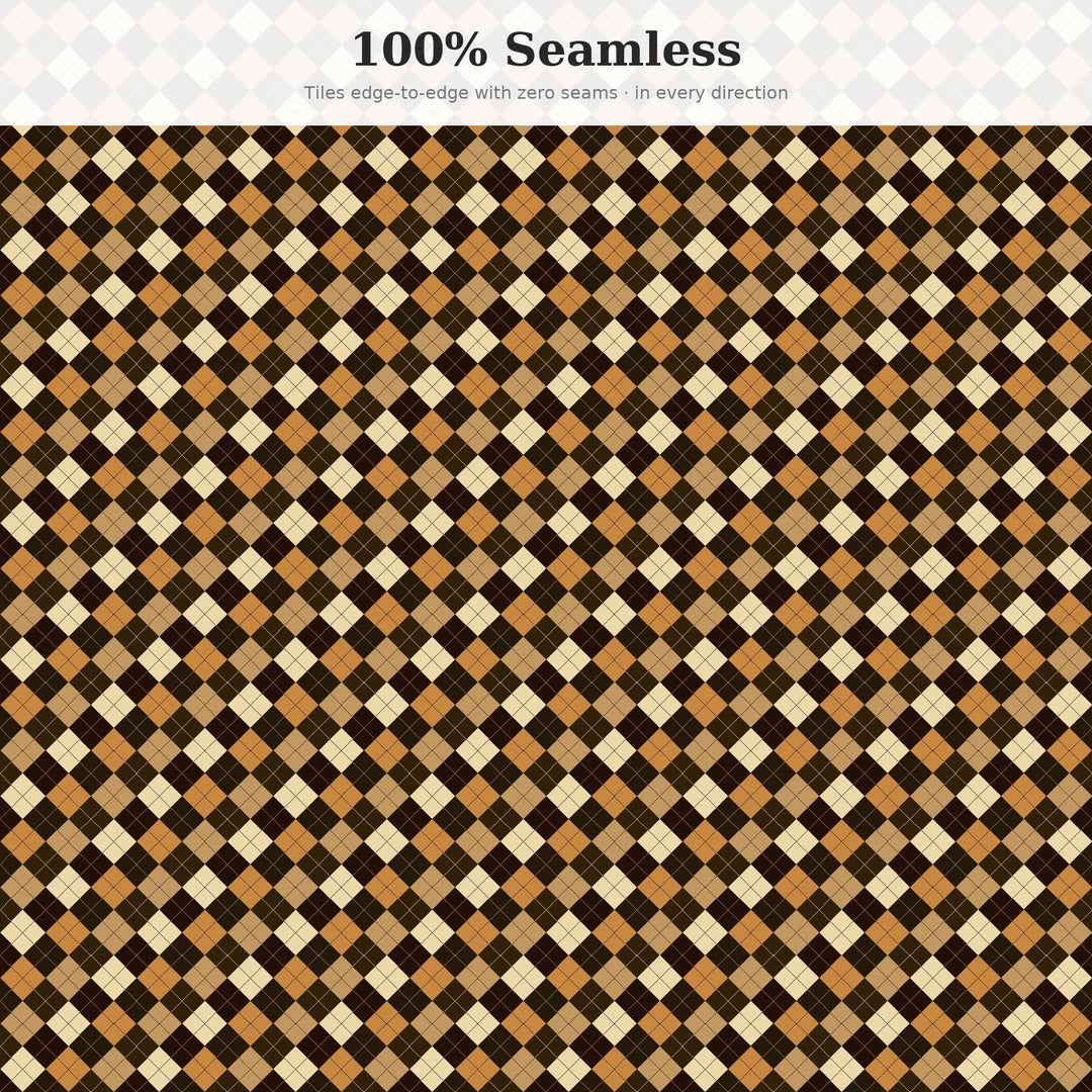 Cold Argyle Seamless Pattern | Multi-Color Cold Brew Argyle | .png .jpg .svg .pdf .pat | Digital Paper | Fabric & Surface Design