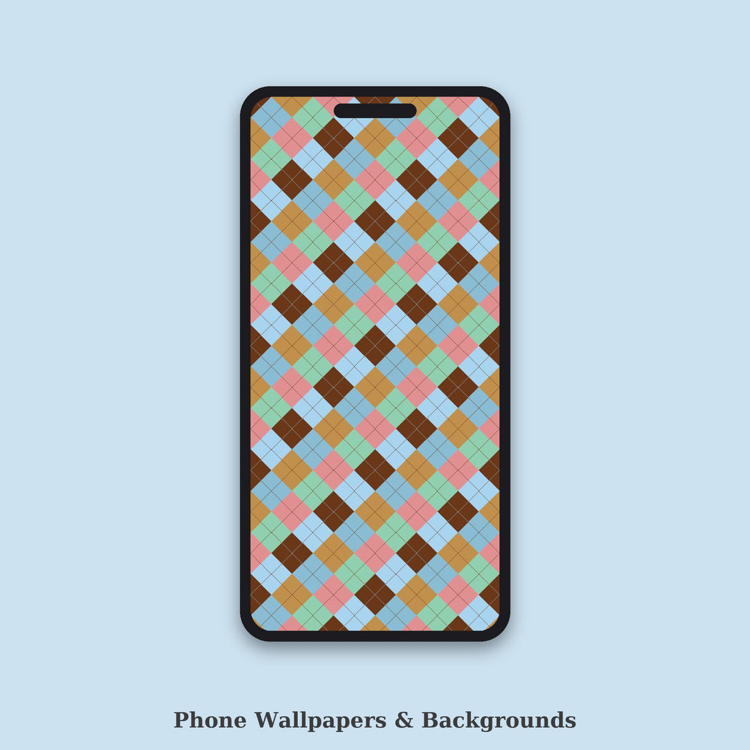 Cold Plunge Steam Argyle Seamless Pattern | Multi-Color Fabric Surface Design (Digital Download)
