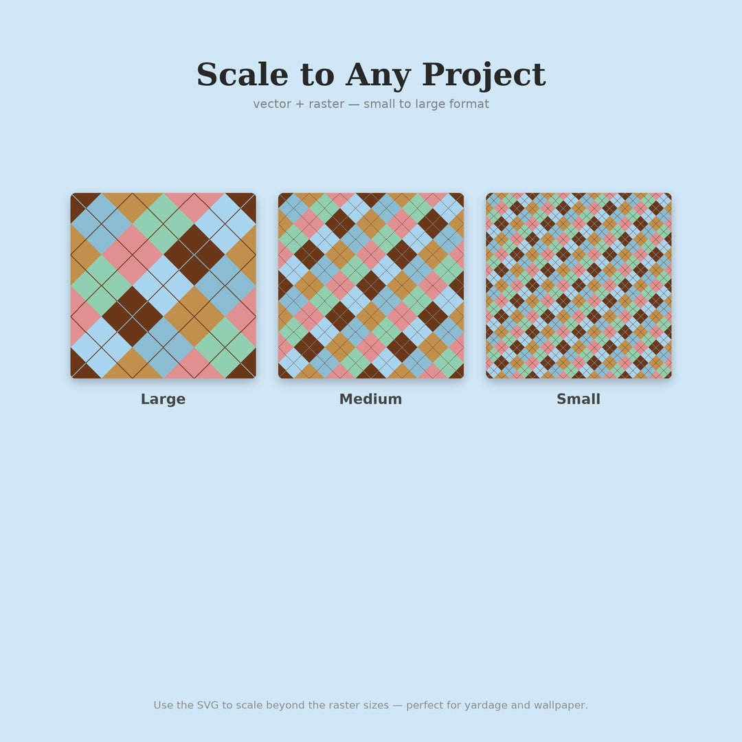 Cold Plunge Steam Argyle Seamless Pattern | Multi-Color Fabric Surface Design (Digital Download)