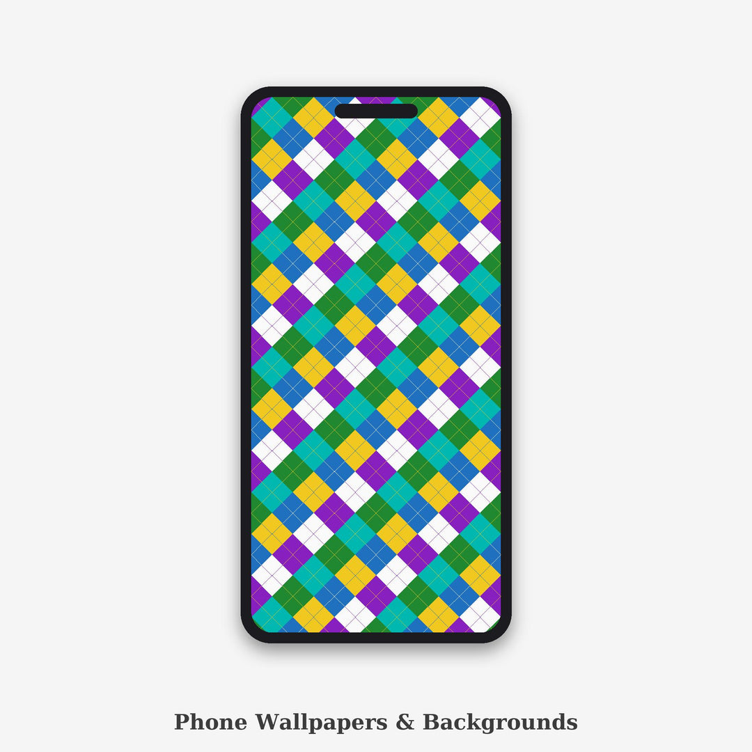 Curious Argyle Seamless Pattern | Multi-Color Curious Argyle | .png .jpg .svg .pdf .pat | Digital Paper | Fabric & Surface Design